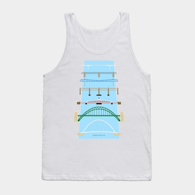 Bridges of the Tyne Tank Top by charlie-care